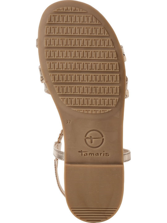 Damen Gold Sandalen
