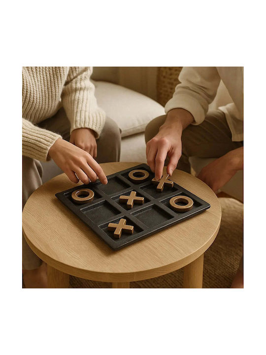 Handmade Metallic Tic Tac Toe Tabletop Decor Pghd0171