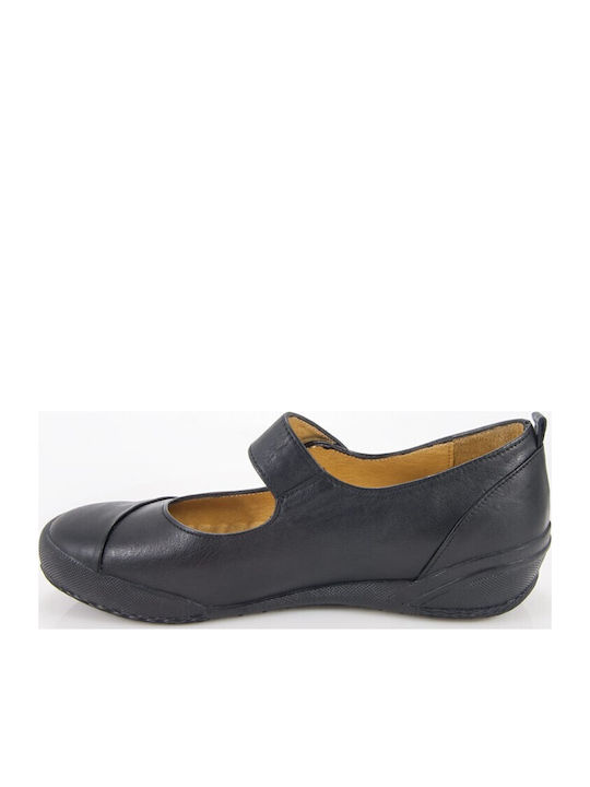 Leder Damen Ballerinas in Burgundisch Farbe