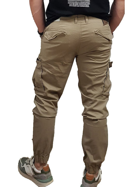 Herrenhose Cargo Elastisch Beige
