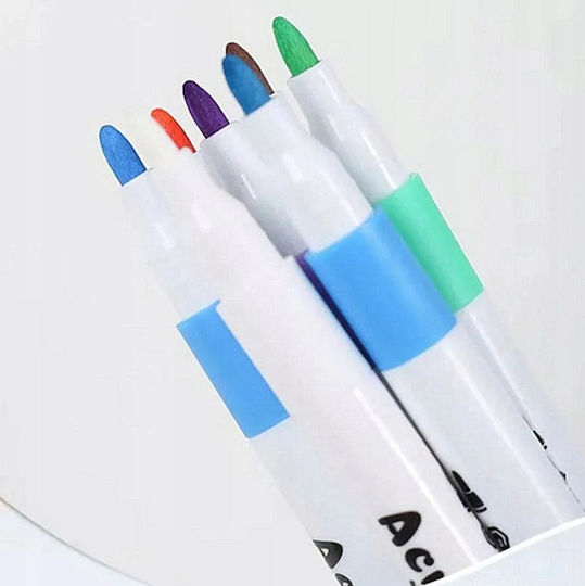 Set 60 Markere Acrilice Zola Vârf Precise Hârtie Piatră Sticlă Ceramică Lemn Materiale Textile Pânză Uscare Rapidă Multicolor