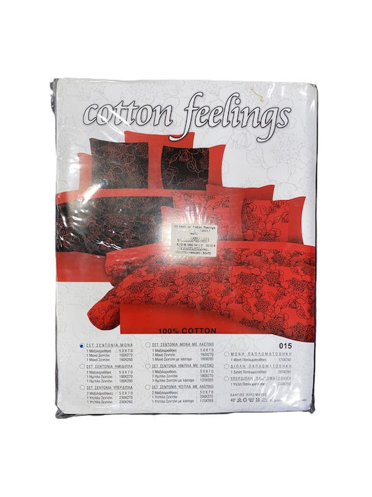 Sunshine Single Cotton Pink Floral Sheets Set 200x270cm