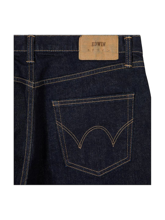 Men's Jeans Pants with Regular Tapered Fit Dark Blue