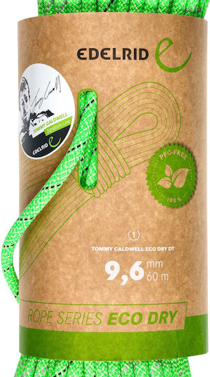Edelrid Dynamic Climbing Rope With Length 60m Green