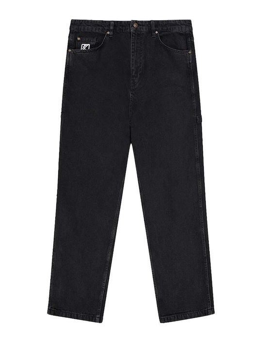 Ανδρικό Παντελόνι Τζιν με Loose Baggy Εφαρμογή Black