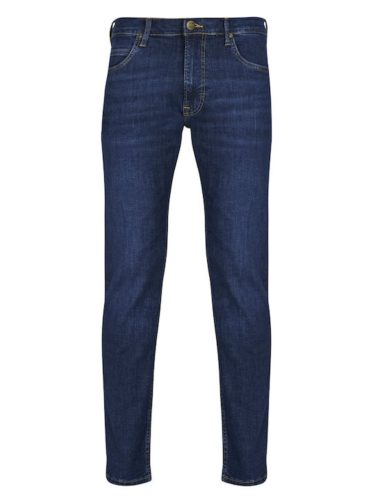 Rider Men's Elastic Jeans Pants With Skinny Straight Fit Dark Blue