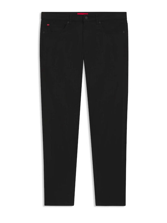 734 Men's Elastic Jeans Pants with Slim Straight Fit Black