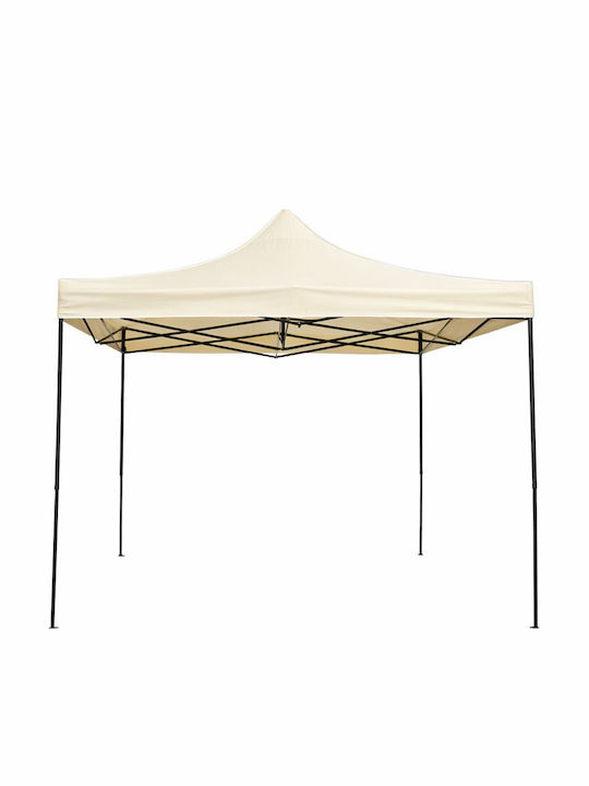 Ankor Zusammenklappbares Gazebo Garten Beige 3x3m