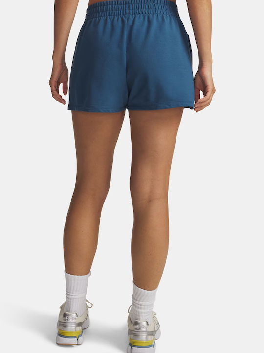 Under Armour Γυναικείο Πετσετέ Αθλητικό Σορτς Μπλε