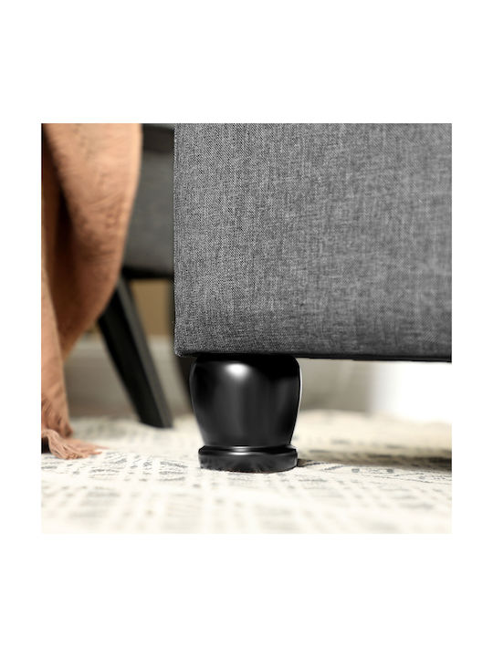 Bench Stool with Storage Space Wooden Gray 118x45x45cm