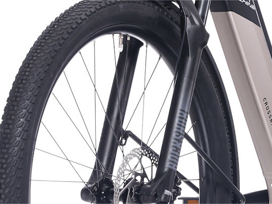 Rock Machine 29" Ασημί Ηλεκτρικό Ποδήλατο Trekking