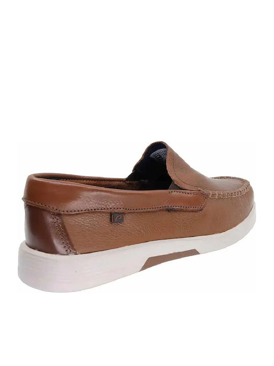 Leather Men's Moccasins in Brown Colour