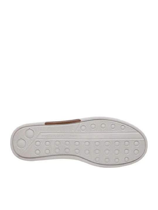 Leather Men's Moccasins in Brown Colour