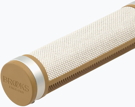 Brooks England Cambium Rubber Handlebar Grips Natural Size 130/130 Mm