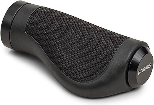 Brooks England Mânere Ergonomice Din Cauciuc Pentru Ghidon Negru Mărime 130/100 Mm