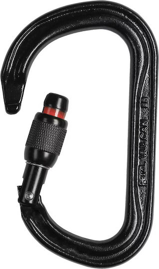 Petzl Vulcan Carabinier Cu Închidere Cu Șurub Negru