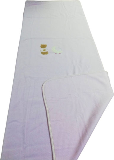 Klotsotiras Fleece Babydecke Hellblaue 110x160cm