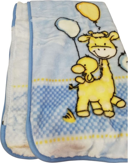 Sunshine Samt Babydecke Wickeltücher für Kinderzimmer Blau 80x90cm