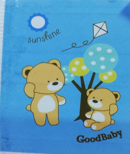 Sunshine Samt Babydecke & Wickeltuch für Kinderzimmer Rosa 80x90cm