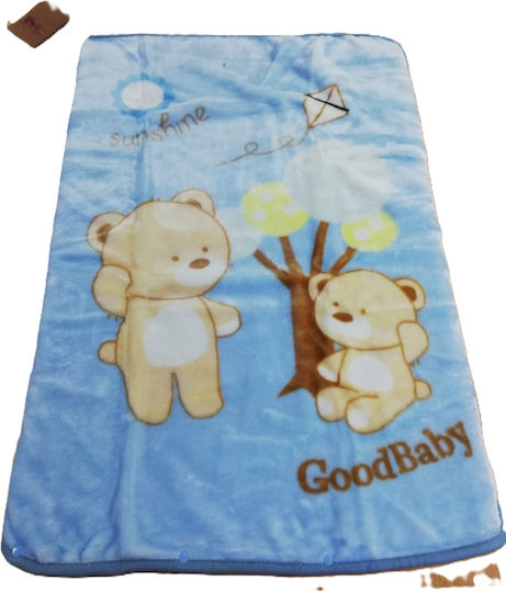 Sunshine Samt Babydecke & Wickeltuch für Kinderzimmer Rosa 80x90cm