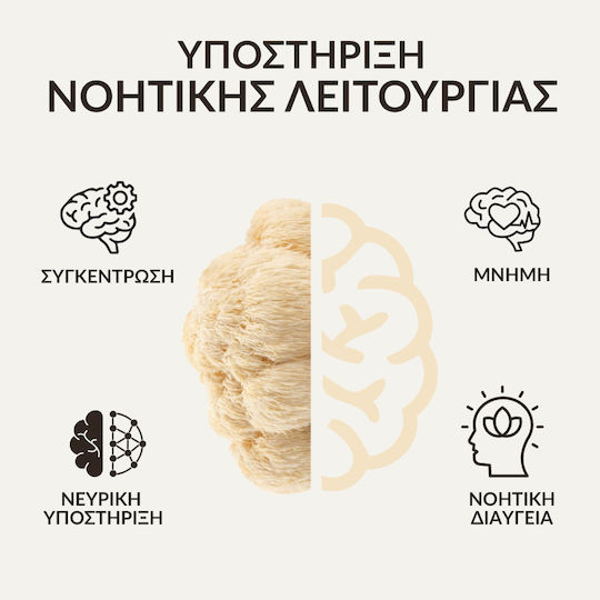 Aromavita Lion’s Mane 5200mg 60 φυτικές κάψουλες