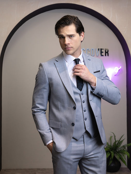 Men's Suit with Slim Fit Blue