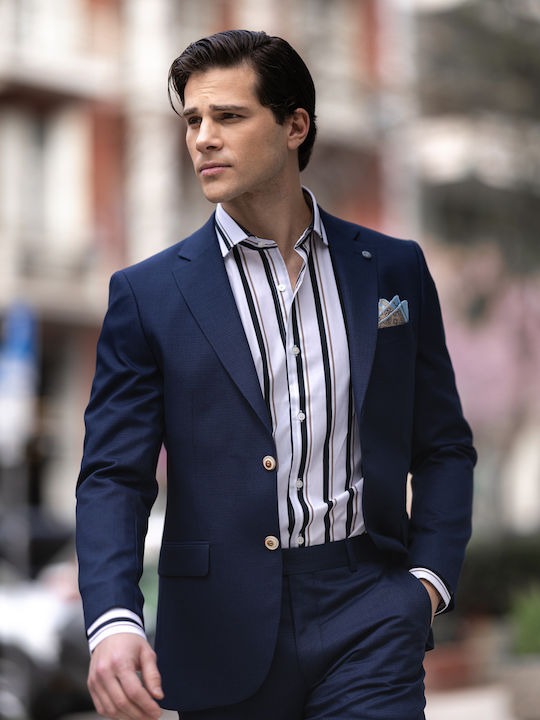 Men's Suit with Slim Fit Blue
