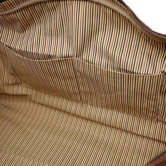 Tuscany Leather Brown Sack Voyage Leather