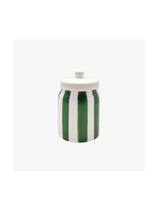 Phos & Gaia Vase for Coffee / Sugar with Lid Ceramic Black