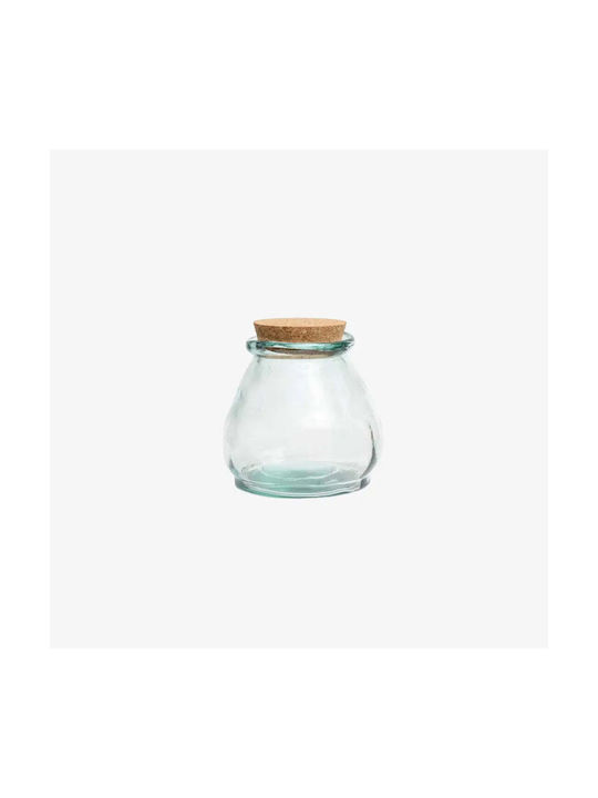 Phos & Gaia General Use Glass Transparent Vase with Cork