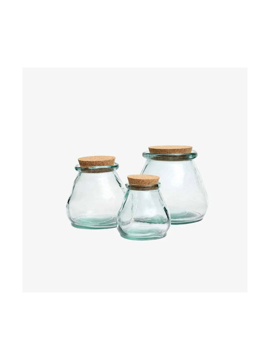 Phos & Gaia General Use Glass Transparent Vase with Cork