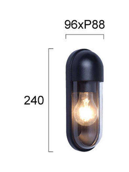 Viokef Cap Стенна Външна Костенурка E27 IP54 9.6x8.8x24εκ.