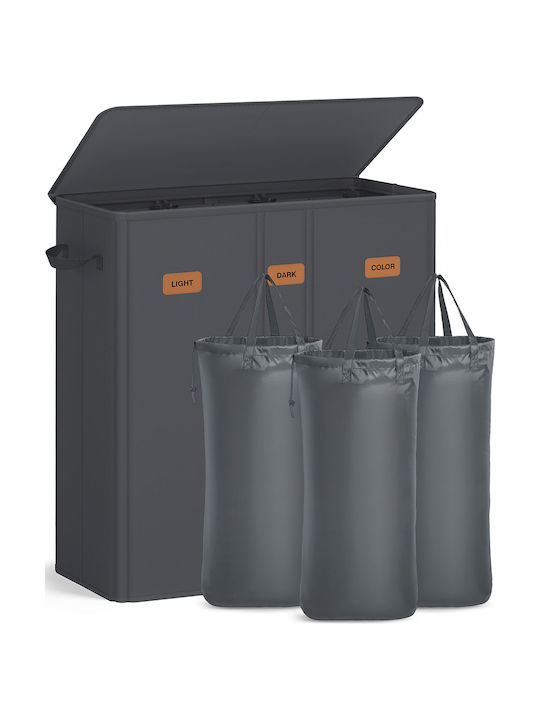 Songmics Καλάθι Απλύτων Υφασμάτινο 160lt με Καπάκι 64x33x75cm Songmics Καλάθι Απλύτων Υφασμάτινο 160lt με Καπάκι 64x33x75cm
