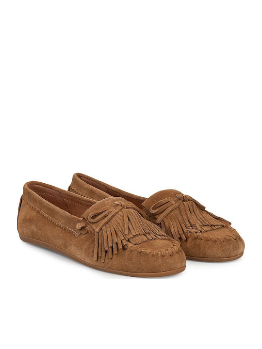 Inuovo Women's Moccasins in Brown Color