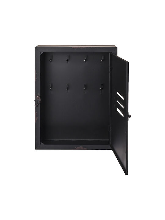 ArteLibre Wand-Schlüsselanhänger Metallisch 8 Haken 23x9x30cm