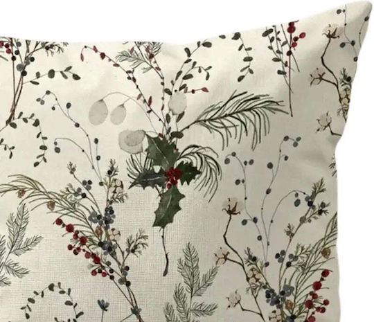 Față De Pernă Mistletoe 50x50 Bumbac Crăciun Ramuri Pghd0130 Față De Pernă Mistletoe 50x50 Bumbac Crăciun Ramuri Pghd0130