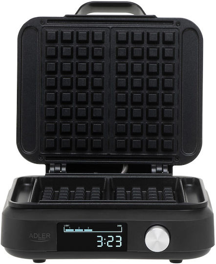 Adler Βαφλιέρα για Ορθογώνιες Βάφλες 2 Θέσεων 1500W