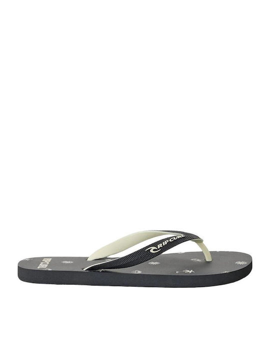 Offener Zeh Herren Flip Flops Schwarz