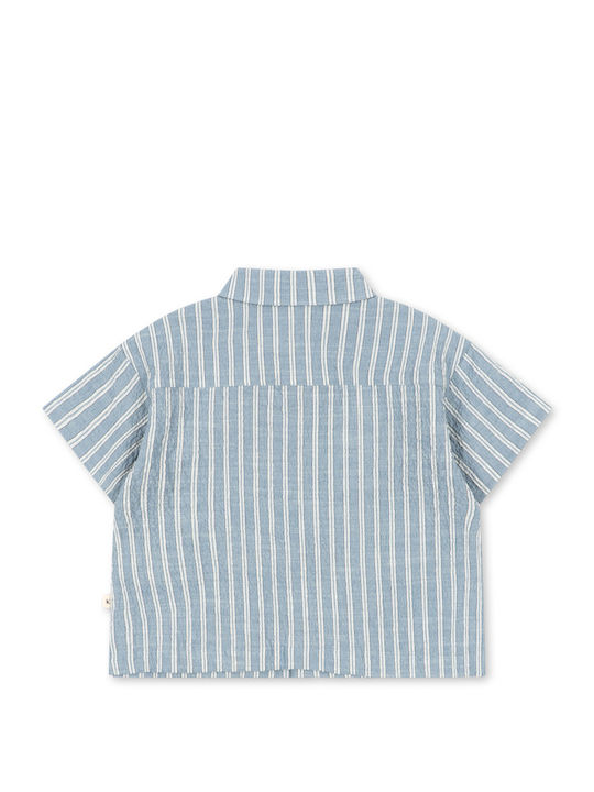 Παιδικό Πουκάμισο Κοντομάνικο Trio Bleu Stripe