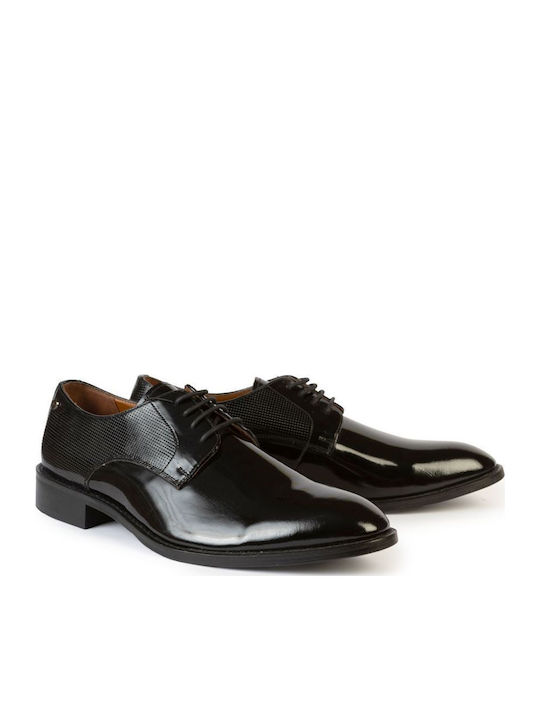 Giacomo Carlo Men's Dress Shoes In Black Patent Leather