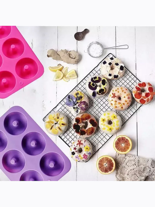 Pandaboo Bakeware Tin For Cupcakes/Muffins Made Of Silicone 6 Sockets