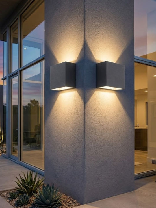 Inlight Yellowstone Στεγανή Πλαφονιέρα LED 4W 3000K 12x12x12εκ.