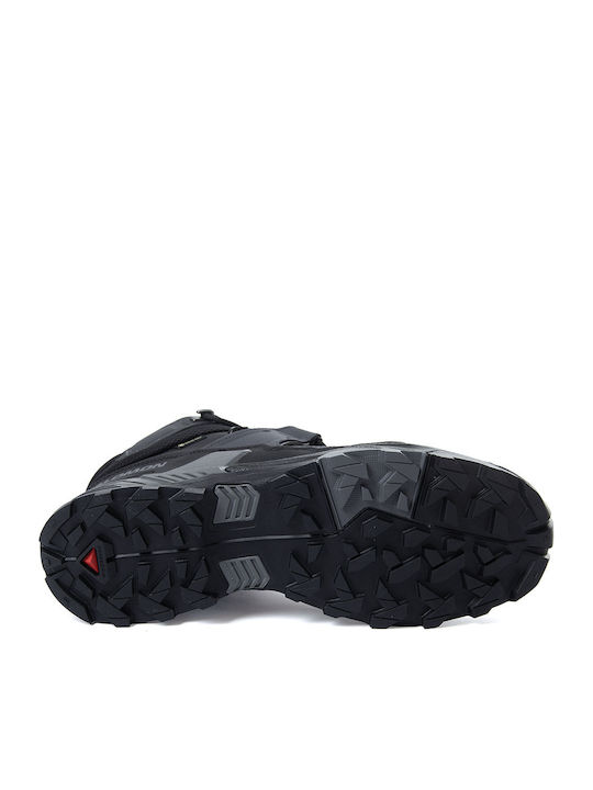 Salomon X Ultra 5 Mid Men's Hiking Boots Waterproof with Gore-Tex Membrane Black
