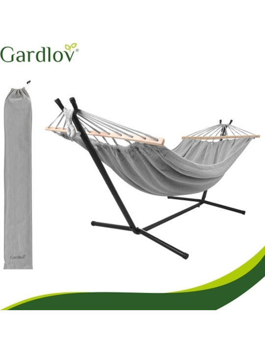 Gardlov Αιώρα Διπλή Υφασμάτινη με Βάση Γκρι 200x150εκ.