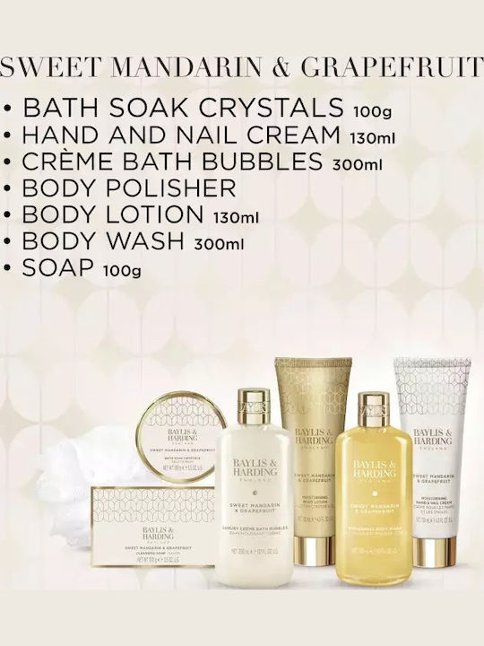 Baylis & Harding Set Cadou Pentru Corp Cu Mandarină Dulce și Grapefruit