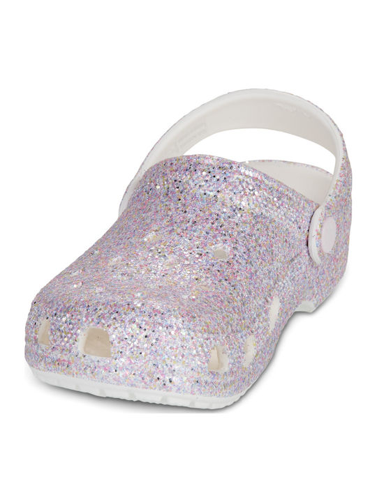 Glitter Kids Anatomic Beach Clogs Purple