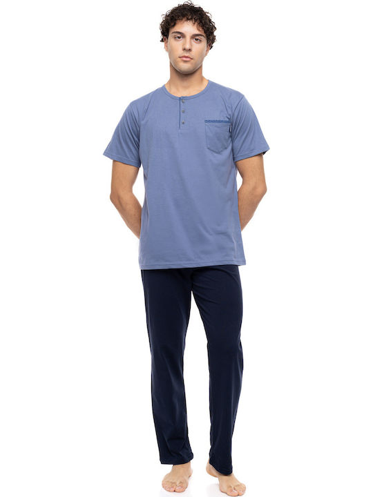 Ulisse Summer Men's Pyjama Cosmos Blue