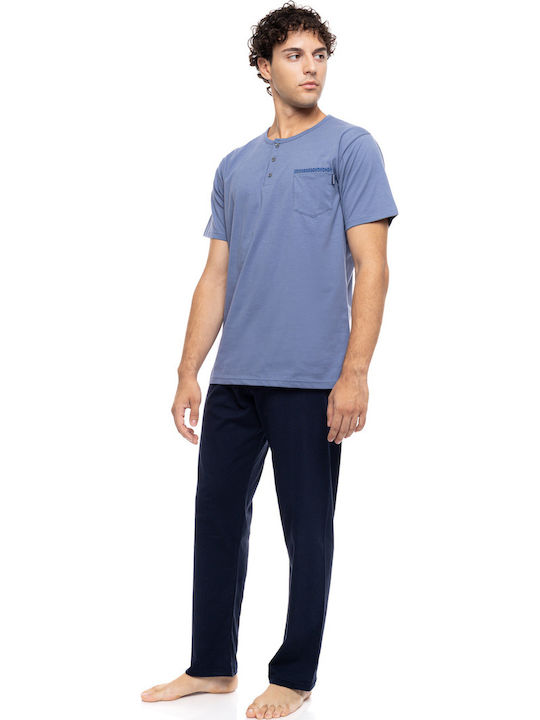Ulisse Summer Men's Pyjama Cosmos Blue