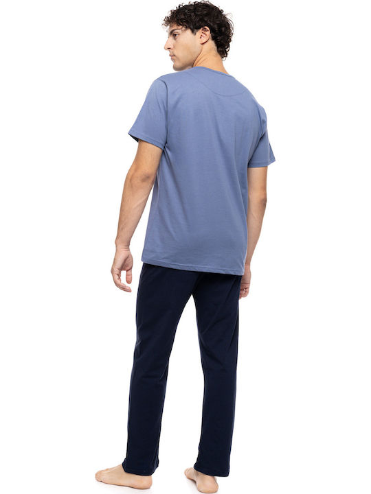 Ulisse Summer Men's Pyjama Cosmos Blue