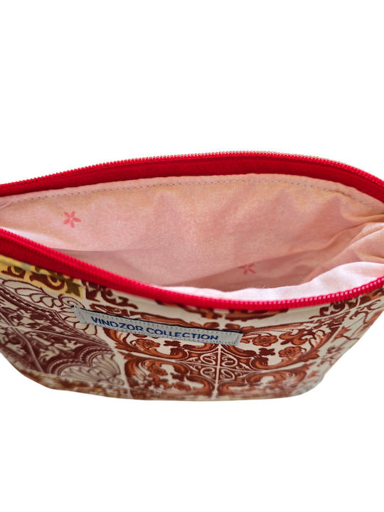 Stoff Damenbrieftasche Rot